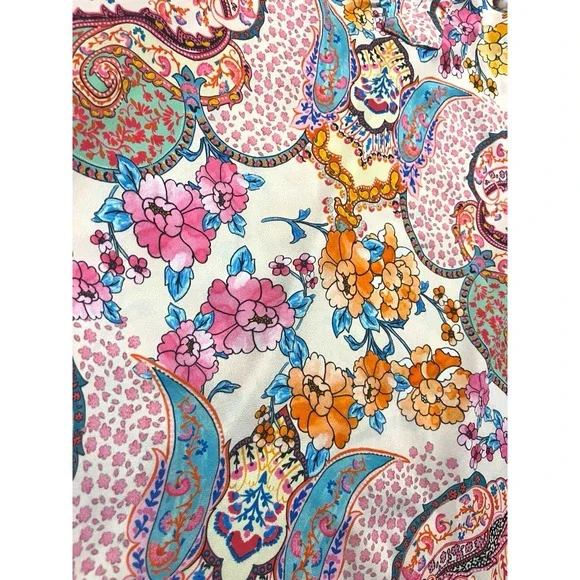 Tabitha Webb Womens Medium Halter Neck Paisley Floral Sleeveless Blouse Med - Picture 3 of 7